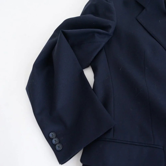 Vintage Austin Reed Navy 100% Wool 2 Button Blazer Sports Coat - Picture 11 of 16